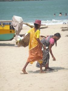 Beach cleaners, Palolem