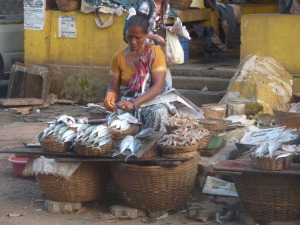 Fish market woman